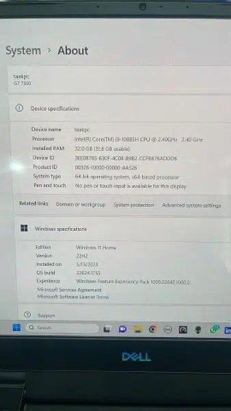 Dell G7 gaming laptop