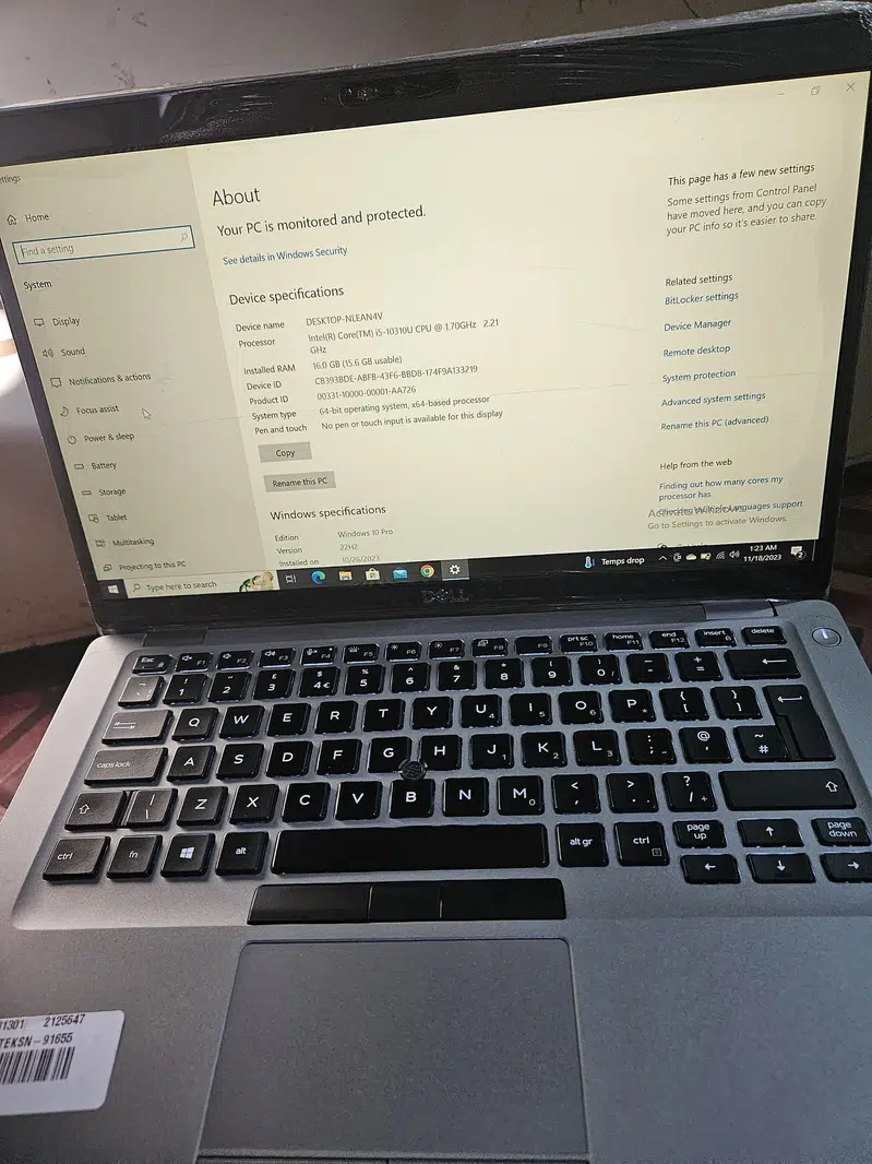 Dell Laptop/ DELL Latitude 5410 i5 10 Generation/ DELL Laptop for Sale