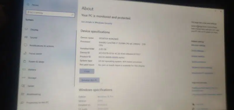 Laptop i7 3erd generation full okay