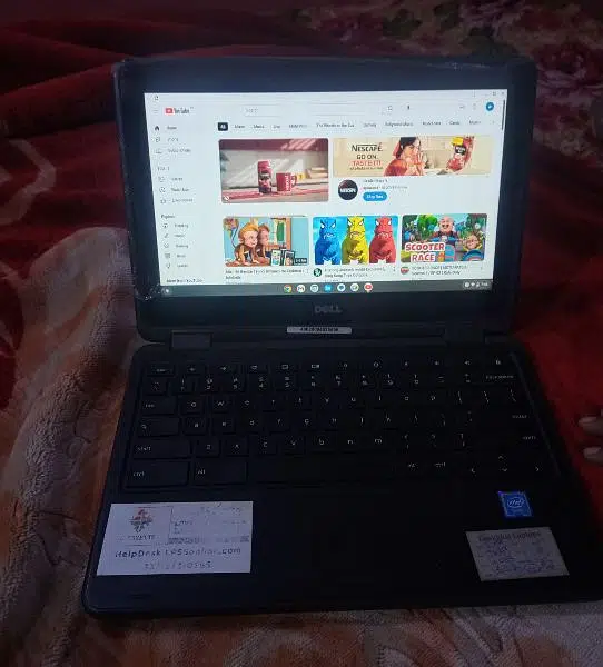 Dell Chromebook 3189 touch and type with built-in play store 4/16