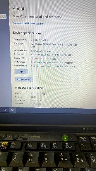 Lenovo ThinkPad X220 Core i5 2nd Generation 256 Gb Ssd Hard