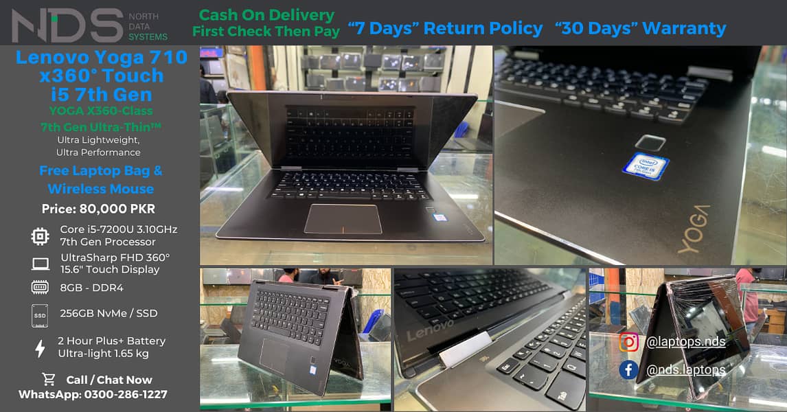 laptop/Lenovo Yoga 710/360/Touch Screen/core i5 /7th generation