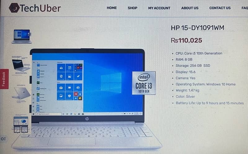 HP 15-DY1091WM  10th Gen