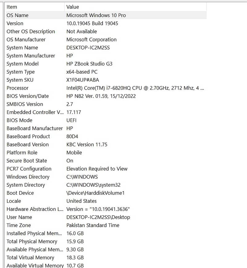 Hp zbook studio 15 g3 core i7 6th (i7-6820HQ) 4gb Nvidia