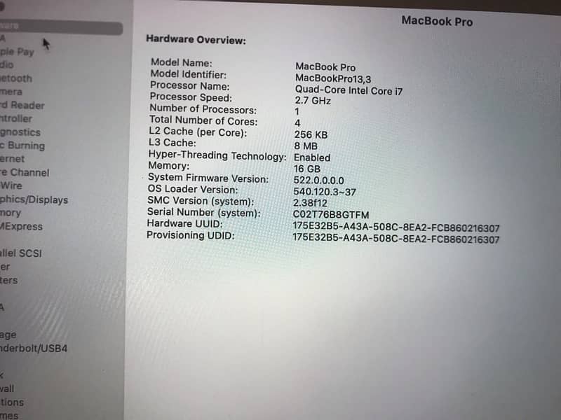 MacBook pro 2016