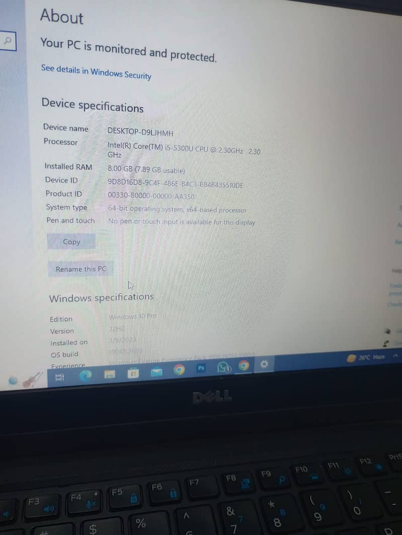 Dell Latitude E7250 model