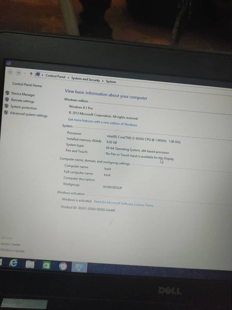 laptop i3 4th generation