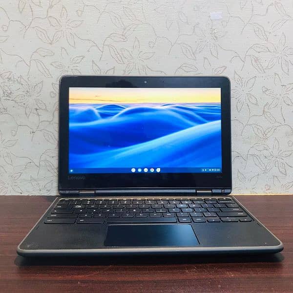 Lenovo 300e Laptop 4GB RAM 32GB memory touch disply & 360 rotation USA