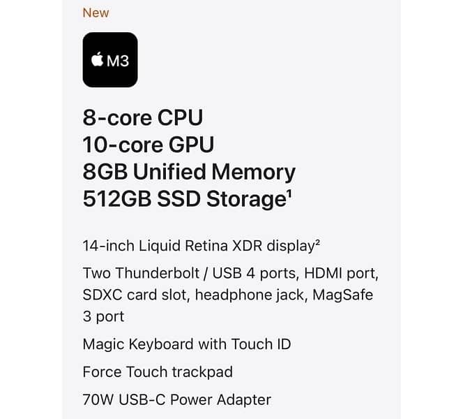 MacBook Pro M3 - US model