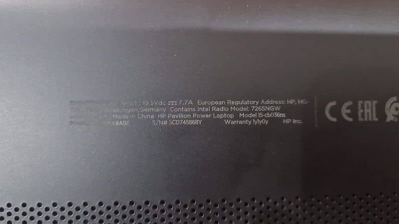 Hp Gaming Laptop i7 7th generation