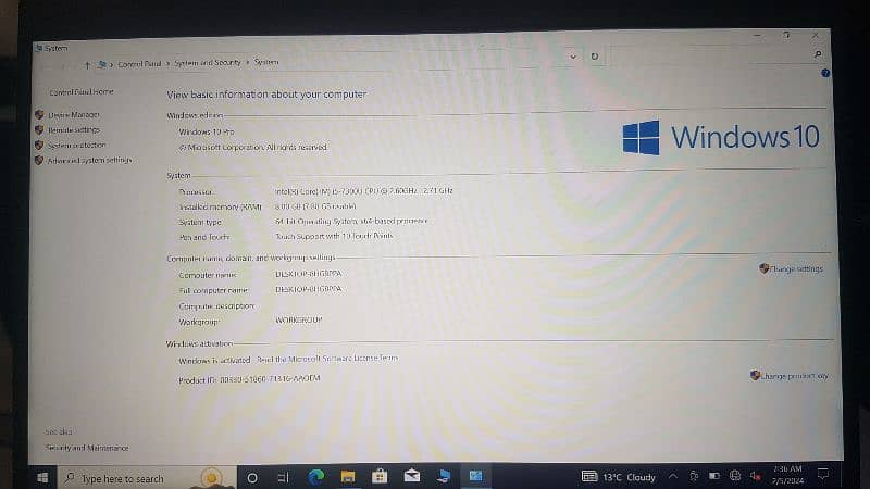 Dell Latitude 7390 i5 7th Gen