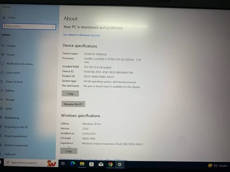 Dell Precision 3541 (Core i7, 9th Gen)