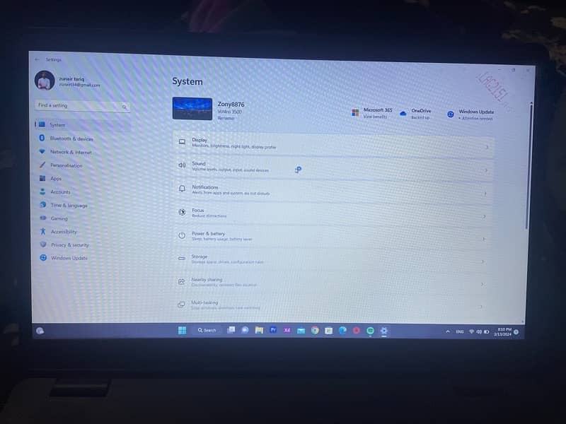 Dell Vostro 3500 i5 (500 gb ssd / 8 gb ram)
