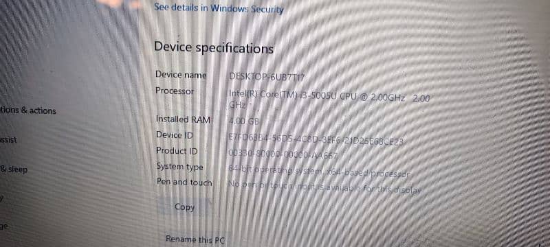 Dell Inspiron 5558 i3 5th gen 250 GB 4 GB