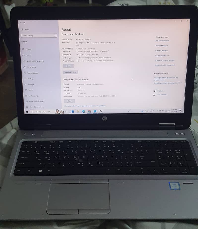 HP Core i7  ProBook 650 G2  Neat and Clean Laptop for sale