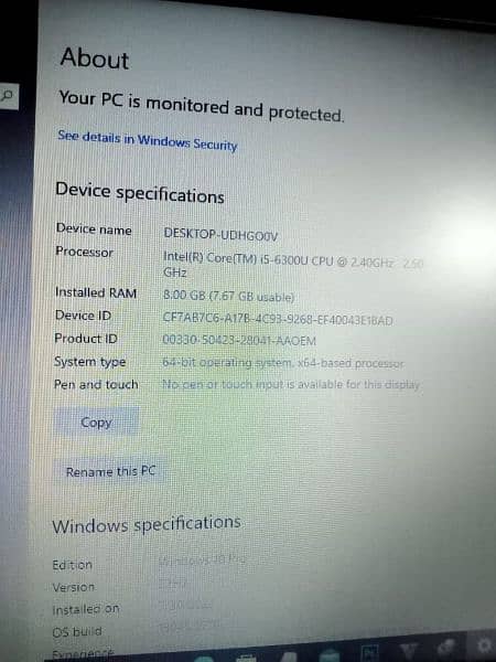 Core i5 6th gen Dell latitude e7270