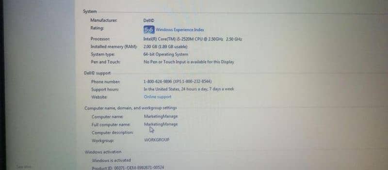 I am selling Dell laptop generation 7