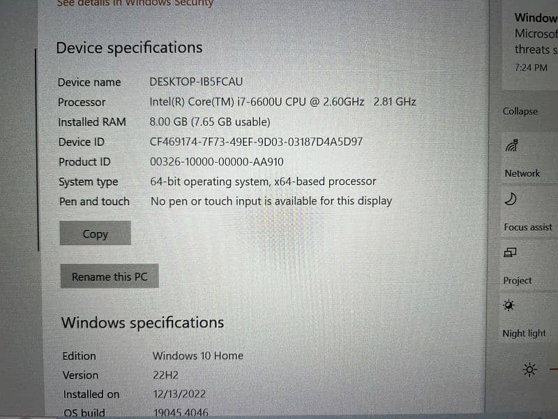 Dell Core i7 6th Gen | work station |