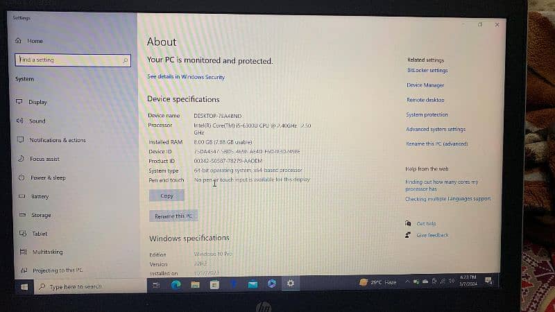 HP Elitebook 840 G3 Core i5 6th Generation