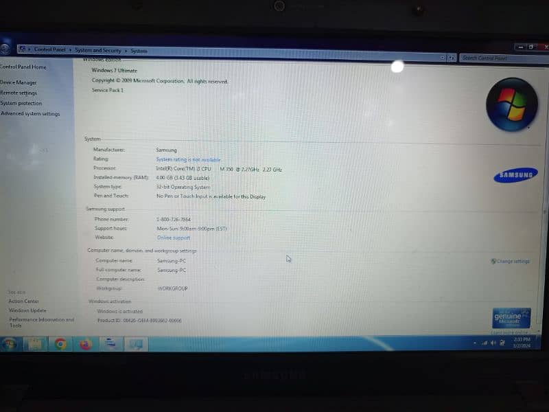 Samsung Laptop