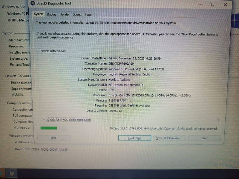 HP PAVILON
