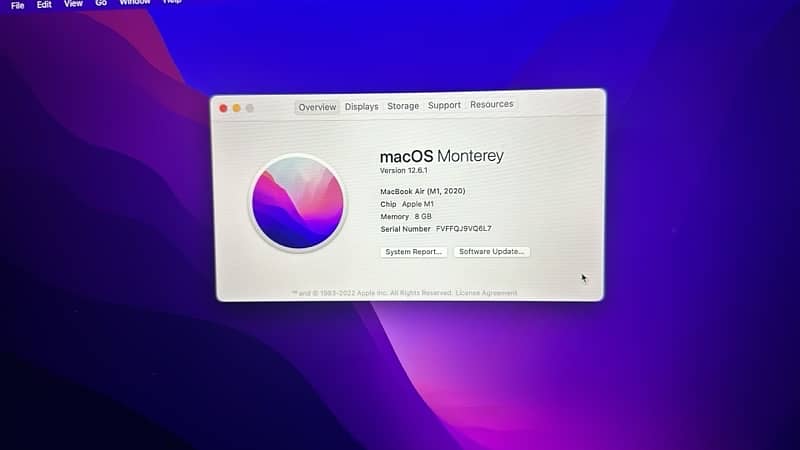 Macbook Air 2020 M1