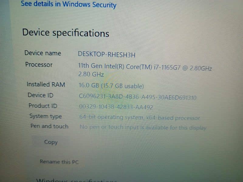 Lenovo Think Pad 11 Gen i7