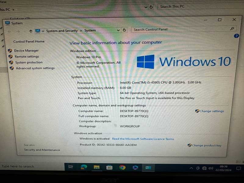 Hp Core I5 4th generation