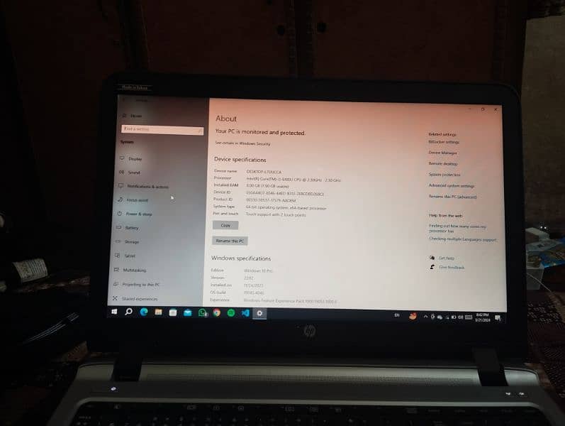 hp laptop core i3 6th generation