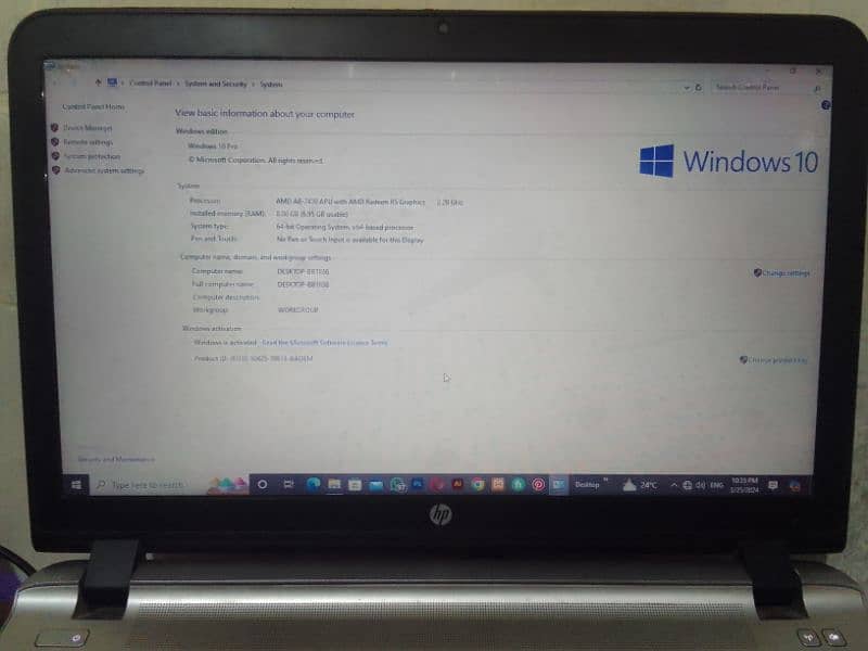 HP laptop ProBook ssd 120 ram 8 Gb graphic novel 1 GB