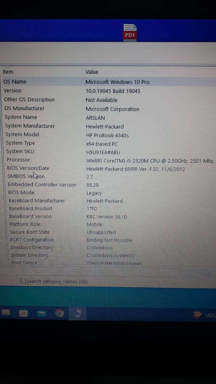 Hp laptop for sale