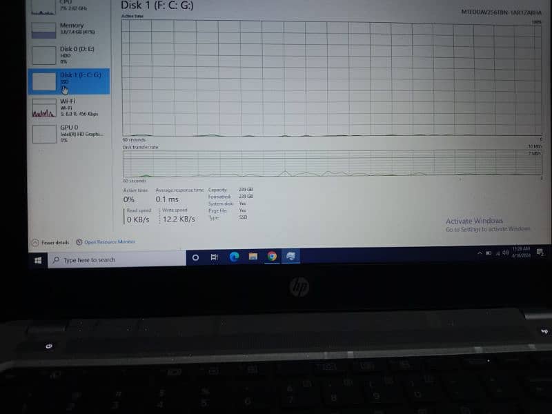 HP G4 i5 7th generation urgent sale fresh condition 1TB  SSD