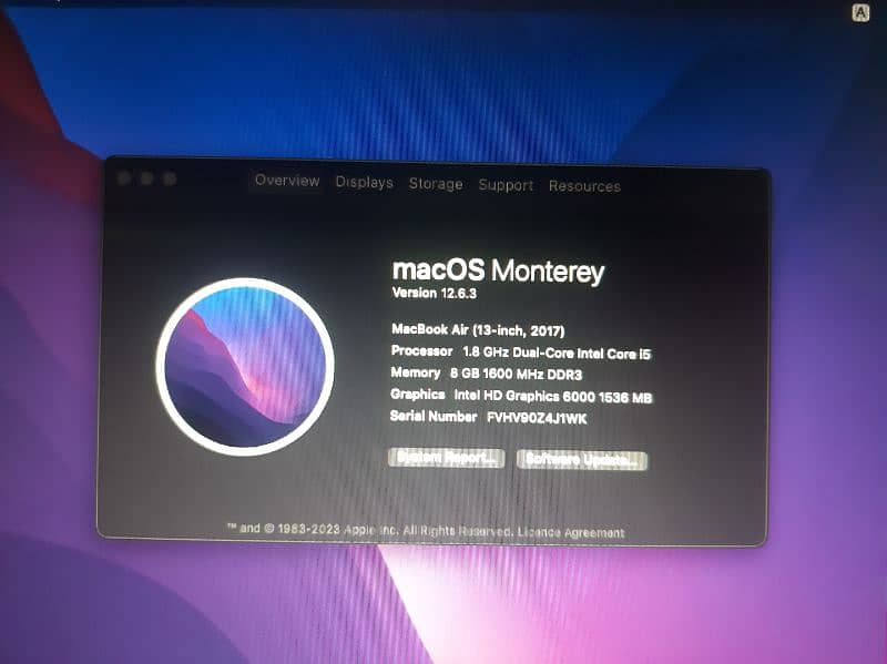Apple Macbook Air 2017