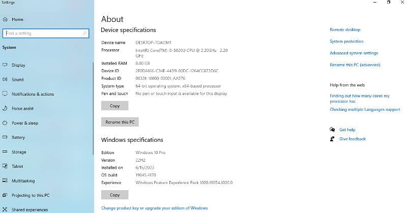 TOSHIBA LAPTOP in good condition.