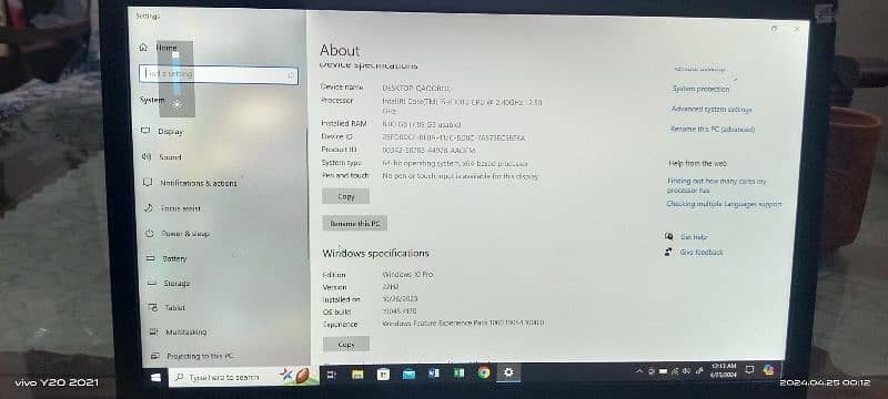 laptop for sale in 10 by 10 condition