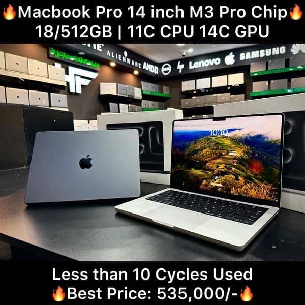 Macbook pro M3 pro 14” inch 18/512GB