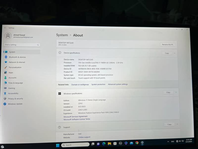 Dell XPS 15 (9510)