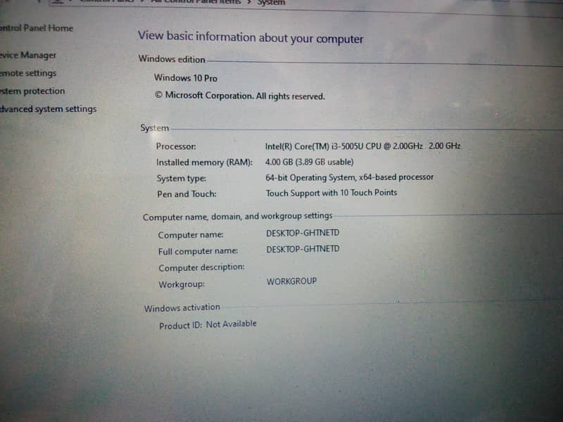 Hp Leptop Core i3