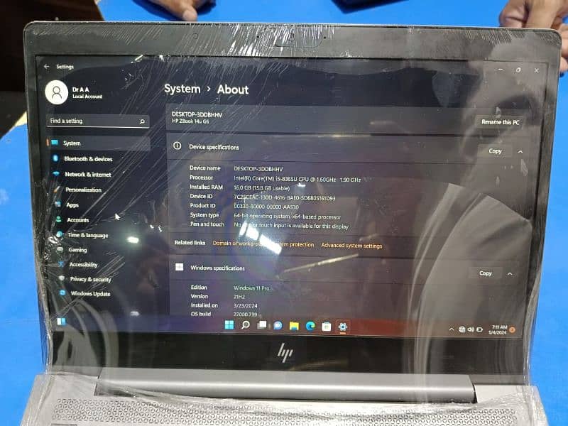 HP ZBook 14u G6 i5-8365U (8th-Gen) 16GB Ram 128GB SSD