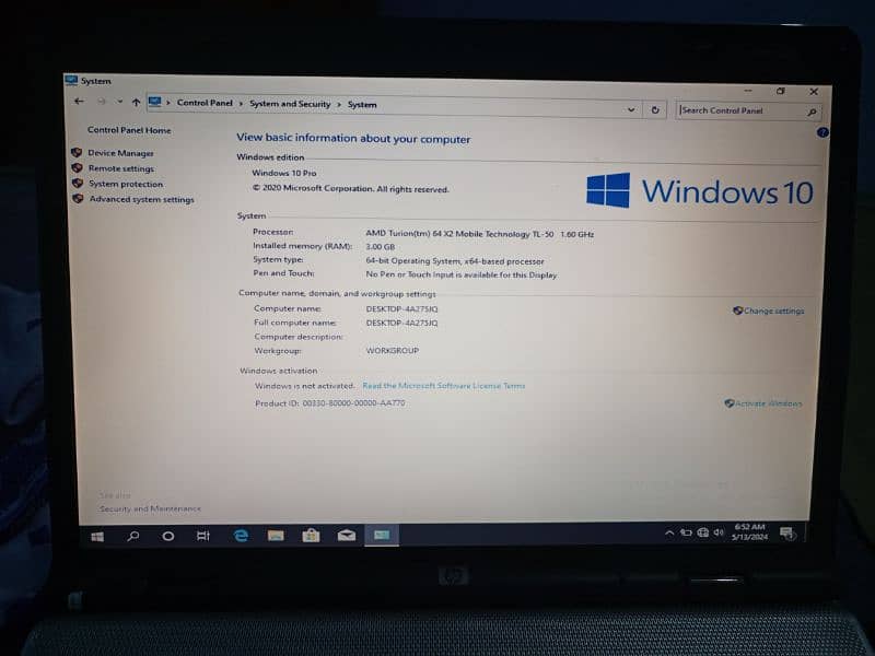 hp laptop 10/10