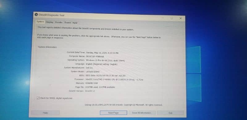 Dell laptop