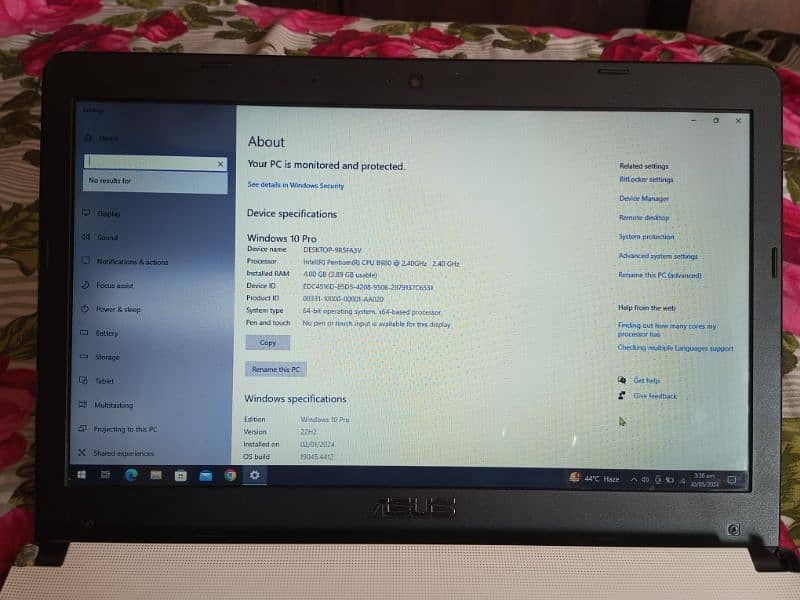 Asus Laptop For Sale Condition Just Like New.