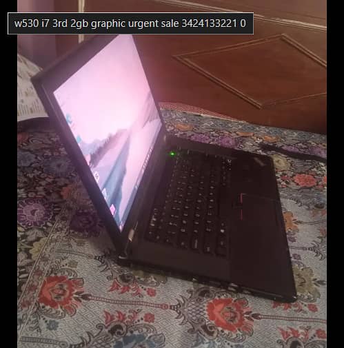 w530 i7 3rd 2gb graphic urgent sale 3424133221
