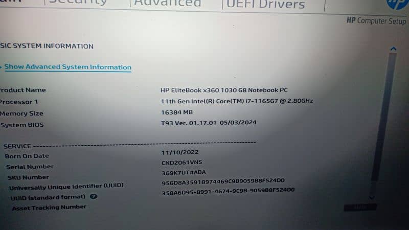 Hp x360 1030 G8 i7/11Gen Touch screen