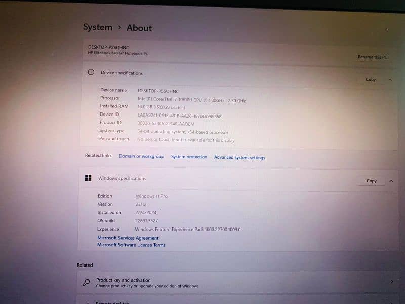 Hp 2023 model ram 16 ssd 512