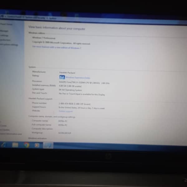 HP Laptop Core I5 3rd Generation