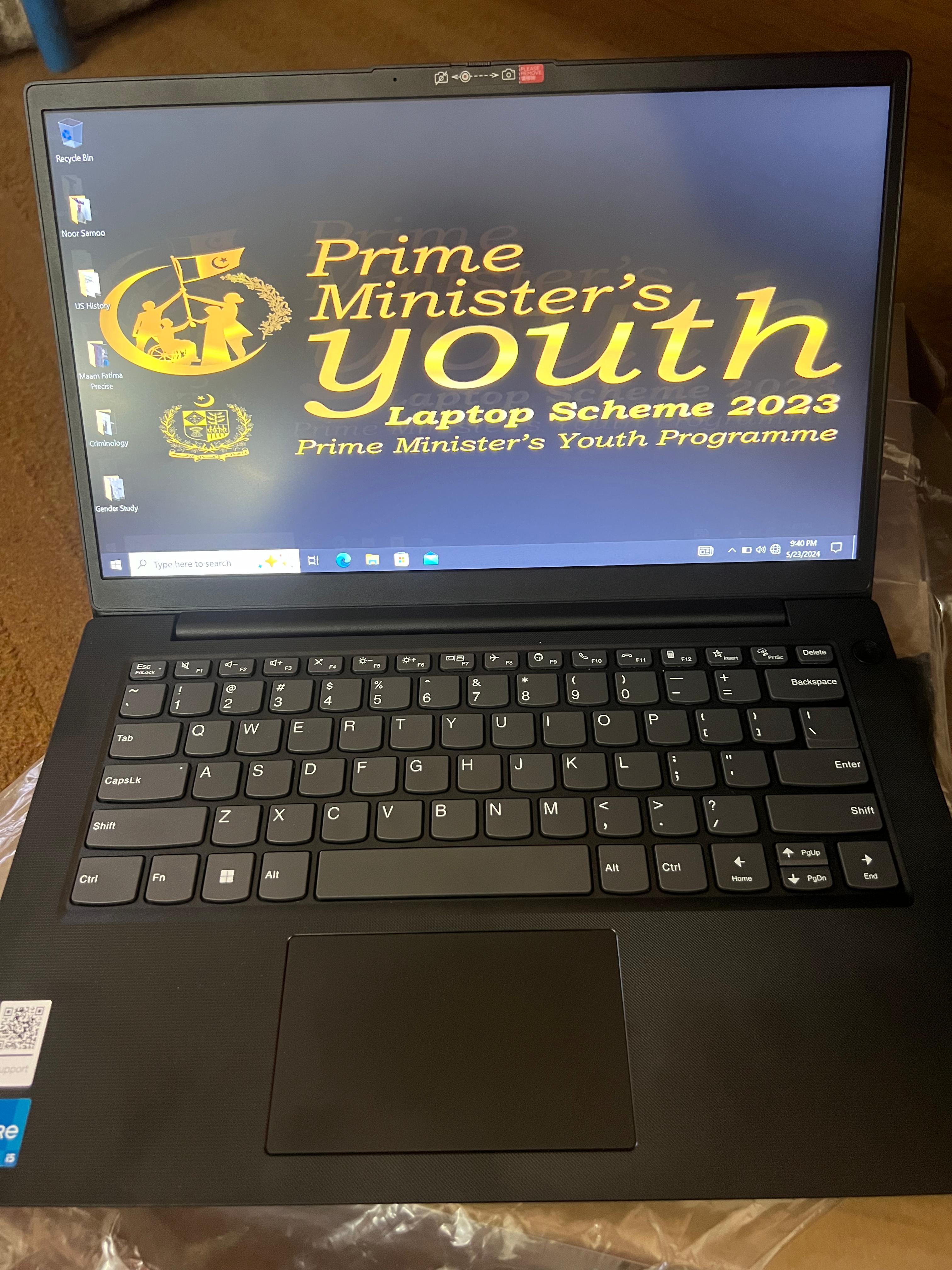 Prime Minister Laptop