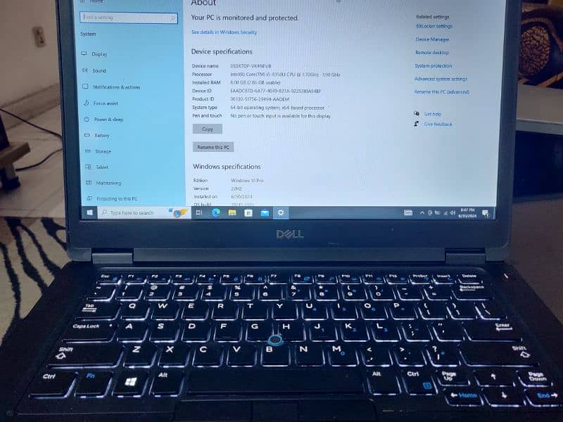 Dell i5 8th gen Laptop