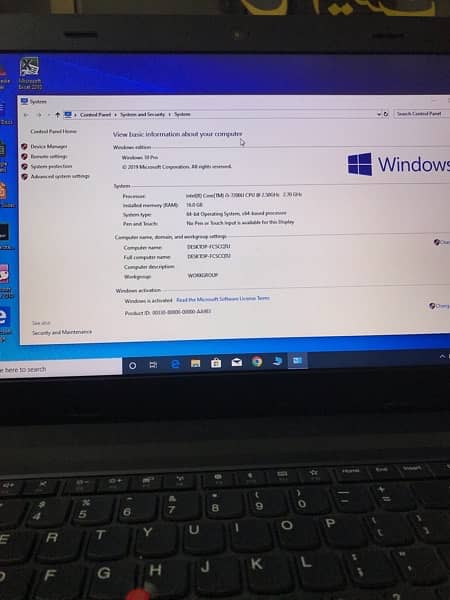Lenovo Core i5 7Generation 16/256 Think pad 10/10