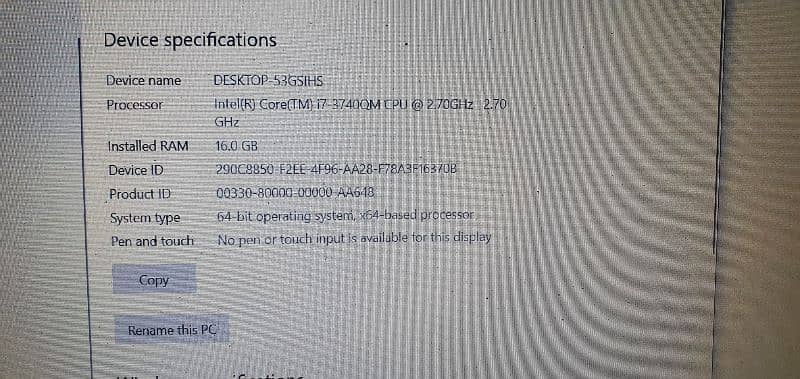 Dell latitude 6530 core i7
